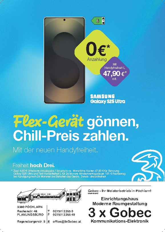 Drei BestPartner Gobec Handyfreiheit HP Flyer A5 09 25